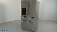 KitchenAid 5 Door Refrigerator Disassembly (Model KRMF706ESS01)