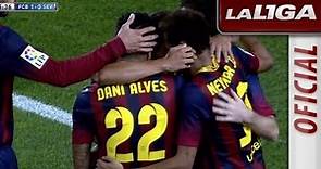 Gol de Dani Alves (1-0) en el FC Barcelona - Sevilla FC - HD
