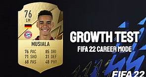 Jamal Musiala Growth Test! FIFA 22 Career Mode