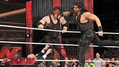Roman Reigns sparks massive brawl with Kane: Raw, July 7, 2014