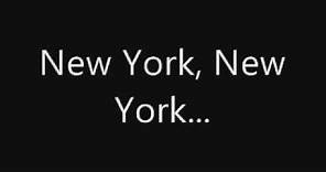 Frank Sinatra New York,New York Lyrics