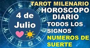 Horóscopo de hoy 4 Julio 2023 - Tarot Milenario
