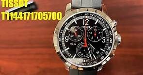 Tissot 1853 PRC 200 Chronograph Swiss Black Strap Watch T1144171705700
