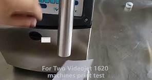 Still guessing how the Videojet 1620 machine printed the test? Click on the video to find out.