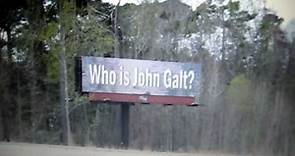 Who is John Galt? Billboard Sign