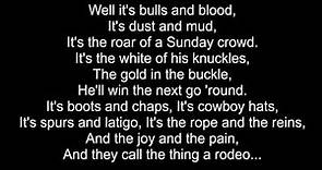 Garth Brooks - Rodeo (Cover) - Lyric Video (1991)