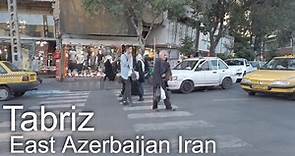 Walking tour of Tabriz the capital city of East Azerbaijan in Northwestern Iran