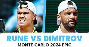 EPIC BATTLE: Holger Rune vs Grigor Dimitrov Highlights | Monte Carlo 2024