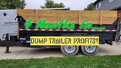 Sure Trac Dump Trailer! Four month review and profit earned.