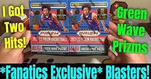 *Fanatics Exclusive* Green Wave Parallels In These 2021-22 Prizm Basketball Blaster Boxes!