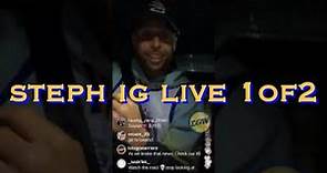 📱 Stephen Curry on IG Live while on drive home from Chase Center after Warriors-Grizzlies loss 1of2