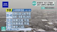 東京23区にも大雪警報 関東甲信 6日朝にかけて大雪のおそれ
