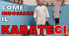 Come indossare il karategi (kimono da Karate)