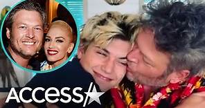 Blake Shelton Showers Gwen Stefani's Son w/ Birthday Kisses