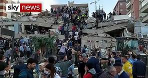 New Pictures: Buildings collapse as massive earthquake hits Greece and Turkey