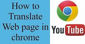 How to translate a web page in chrome manually