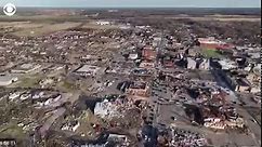 Drone video shows path of destruction in Mayfield, Kentucky, from tornado outbreak