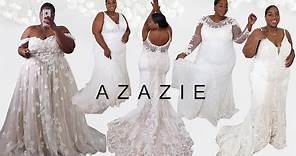 ONLINE WEDDING DRESS HAUL | PLUS SIZE TRY ON | UNDER $500! AZAZIE 2021