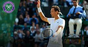 Novak Djokovic v Tomas Berdych highlights - Wimbledon 2017 quarter-final