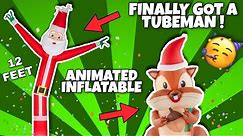 FIRST TUBEMAN 12 FOOT! Animated Inflatable Nom Nom Chipmunk! Clearance Blow UPs Home Depot