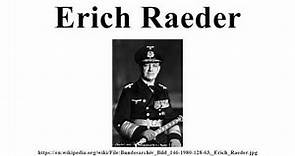 Erich Raeder