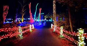 Winter Walk of Lights 2021 at Meadowlark Botanical Gardens in Vienna, Virginia [4K] Full Tour