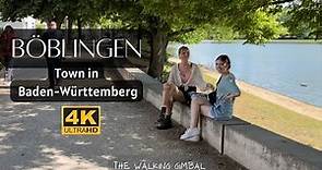 Böblingen Germany 🇩🇪 4k 60fps City Center Walk