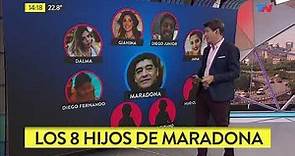 Los 8 hijos de Maradona