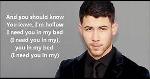 Nick Jonas Right Now Lyrics
