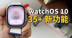 【Apple Watch用戶必看】10年來最完美的watchOS！ feat. watchOS10 35+新功能&變化匯總｜大耳朵TV