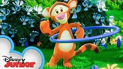 Playdate with Winnie the Pooh | Tigger and the Toy Hoop | Episode 9 | @disneyjunior