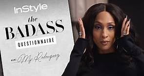 Mj Rodriguez Teaches Us How To Serve Face Like A True Icon | Badass Questionnaire | InStyle