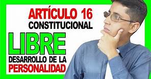 ✔️ Análisis al Articulo 16 Constitución Política de Colombia | DERECHO COLOMBIANO