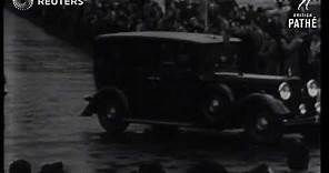 ROYAL: Queen Maud body leaves for Norway (1938)