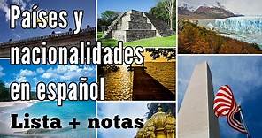 Los Países y las Nacionalidades en Español: Lista y Oraciones