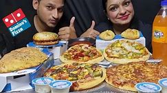 Domino's Full Menu || Double Cheese Pizza & Paneer Tikka Garlic Bread || Foodie V