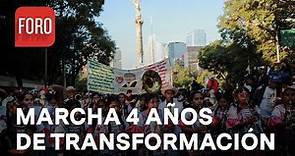 Marcha y mensaje de AMLO por sus 4 años de gobierno desde el Zócalo de CDMX