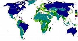 Países del mundo ordenados por superficie (2024) — Saber es práctico