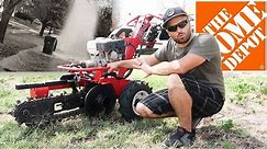 Home Depot Trencher Rental Review - HIT MY WATER MAIN!
