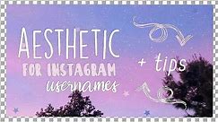 21 aesthetic username ideas for instagram | Rarity's tutorials