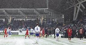 UEFA Conference League: HJK vs Aberdeen, suspendido por una guerra de bolas de nieve contra el portero