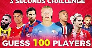Guess The Player in 3 Seconds | 100 football Players | Ultimate Football Quiz 2023