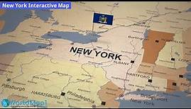 Where is New York in the US and and Cities Map of New York