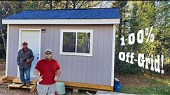How I Built a CHEAP Cabin Completely Off-Grid - Full Build