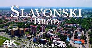 SLAVONSKI BROD 2023 🇭🇷 4K Drone Aerial | Slavonia Posavina Croatia Hrvatska