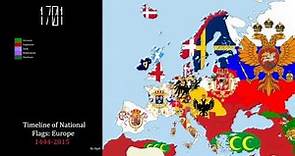 Timeline of National Flags: Europe