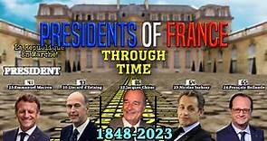 Presidents of France Through Time (1848-2023)
