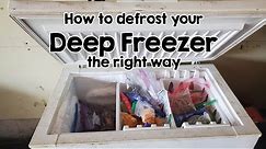 Life hack: How to defrost your deep freezer the easy way