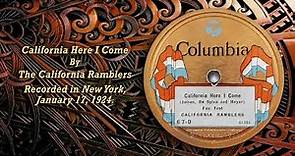 The California Ramblers - California Here I Come