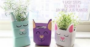 How to Make a Milk Jug Planter Craft for Kids